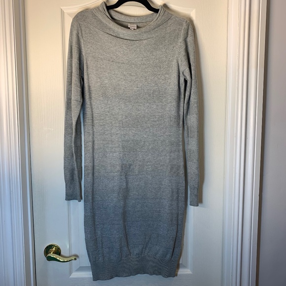 Bench Dresses & Skirts - Bench Grey Knit Office Comfort Dress – Soft Cotton Workwear Casual Office